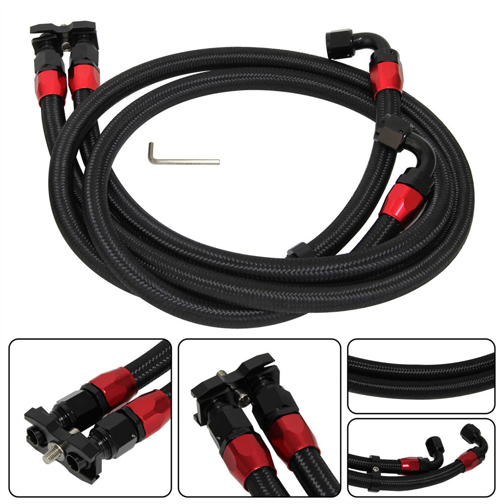 Oil cooler Adapter Hose Kit for BMW E36 Euro,E82,E9X 135/335,E46 M3 Black