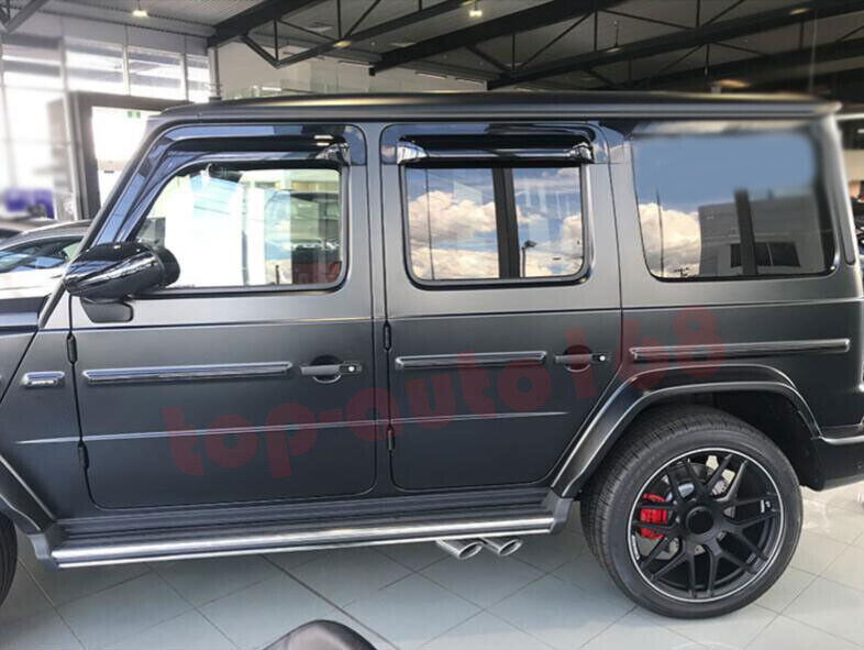 ABS Black Window Visor Vent Shades Sun Rain Guard Fit for Benz G-Class 2019-2023