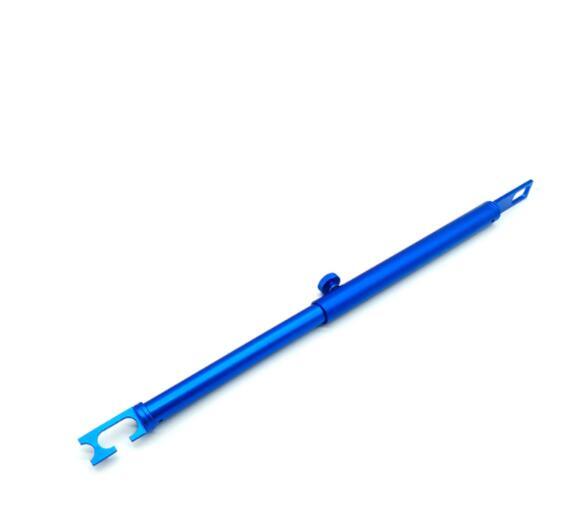 Blue Car Door Hood Trunk Support Holder Bar Adjustable Length Lifting Rod v