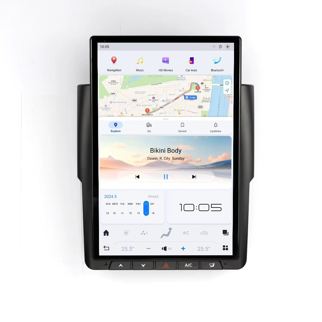 14.4 Android 13 for Tesla Screen Carplay Gps Radio 8+128GB for Dodge for Ram 2013-2018