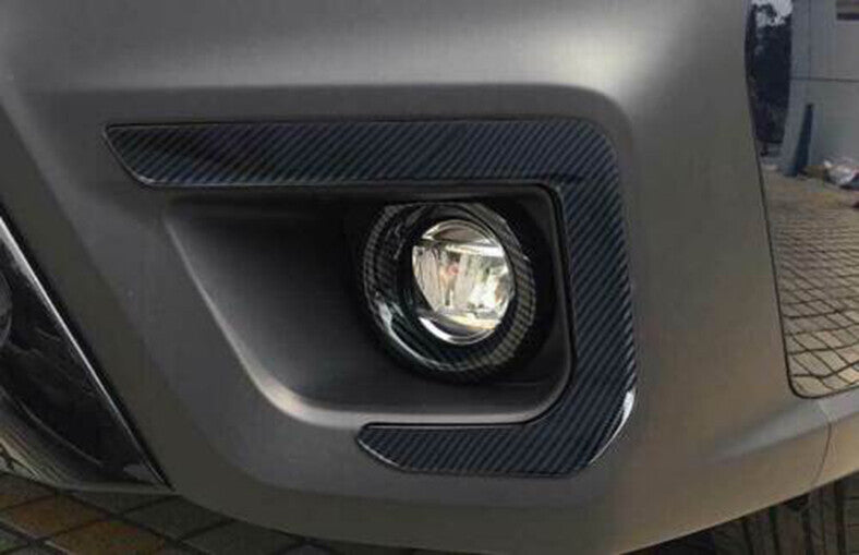 for Subaru Outback 2020-23 carbon fiber Front Fog Light Lamp Eyebrow Cover Trim