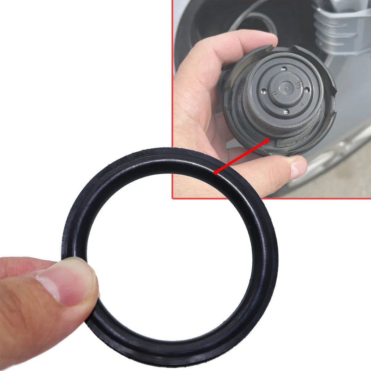 Tank Cap Seal for Skoda Fabia 6Y With AntiLost Rope Gas Cap Repair Rubber Gasket