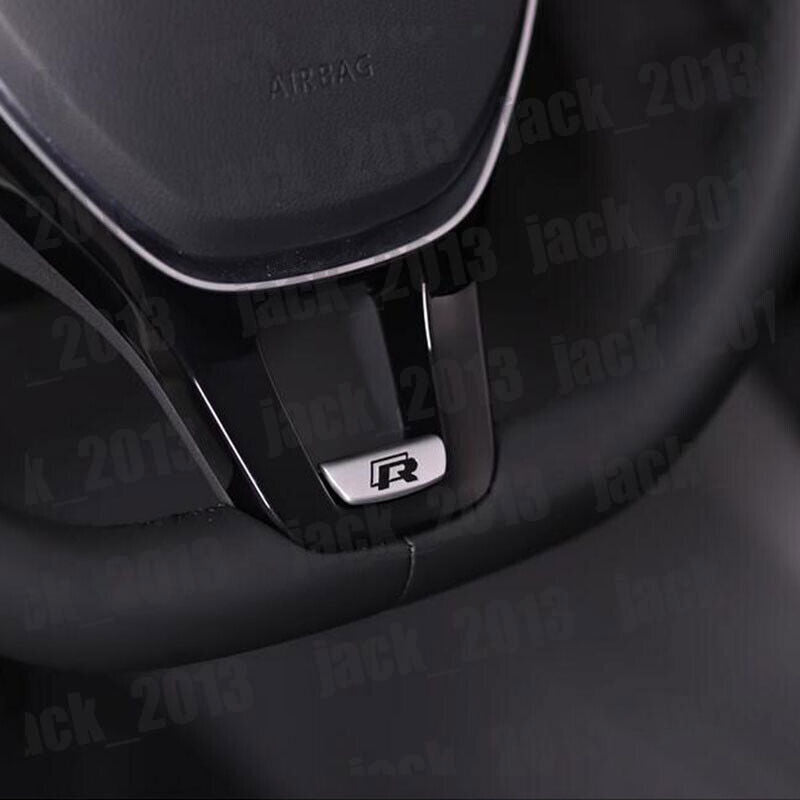 stainless R Steering Wheel Sequin Cover Trim for Volkswagen for VW for Tiguan 2017-2024
