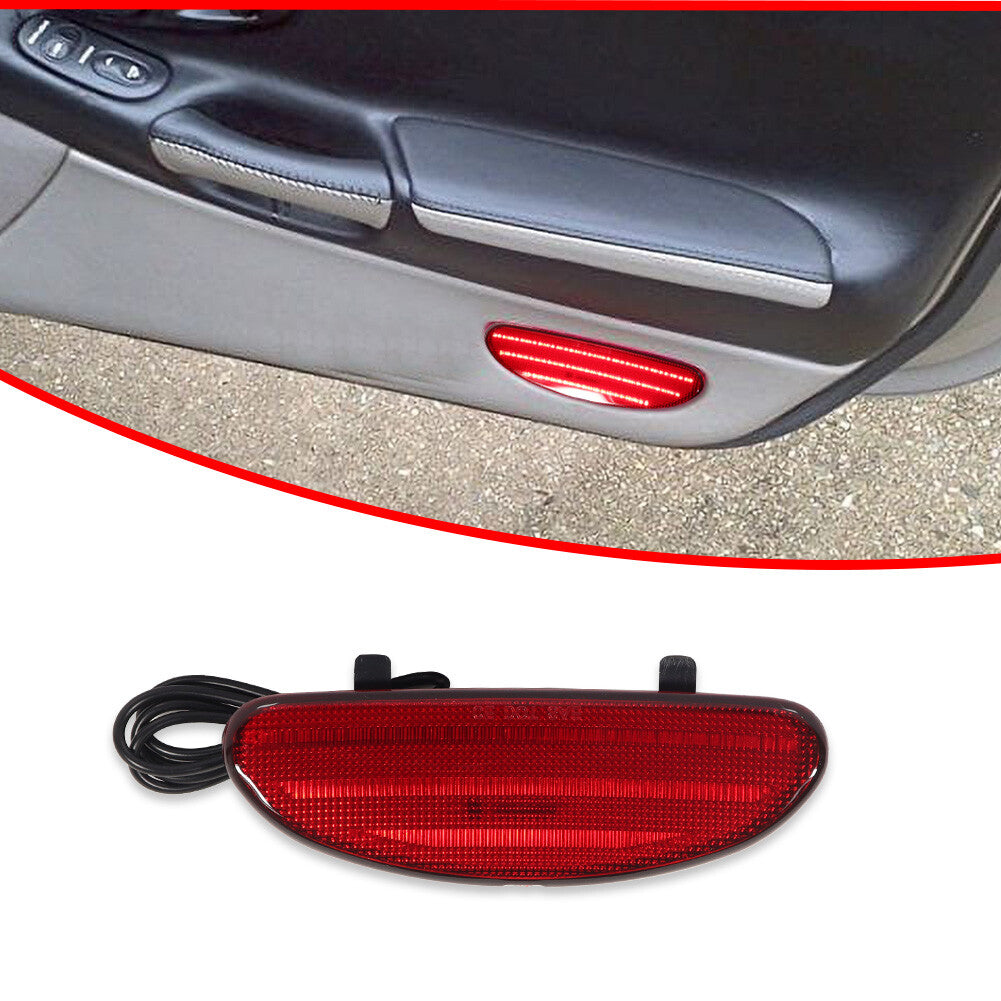 1 set of interior door courtesy light reflector plate light red LED suitable for Corvette C5 97-04- v