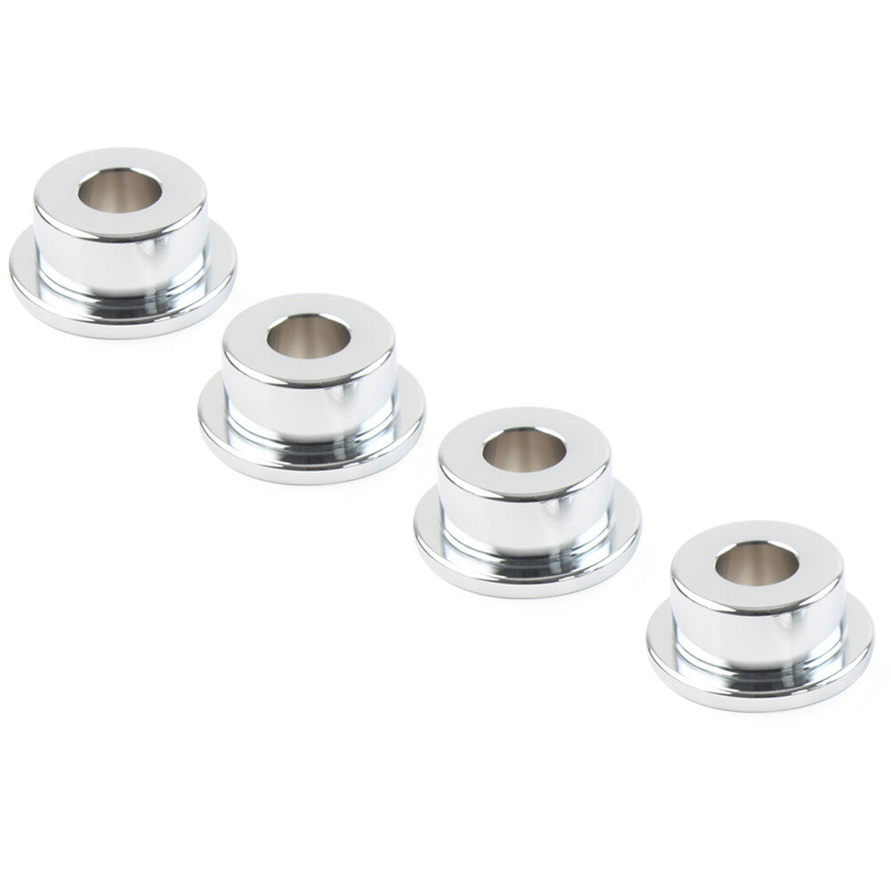 for Harley Dyna Wide Super Glide Softail Handlebar Riser Bushings Mounts Chrome