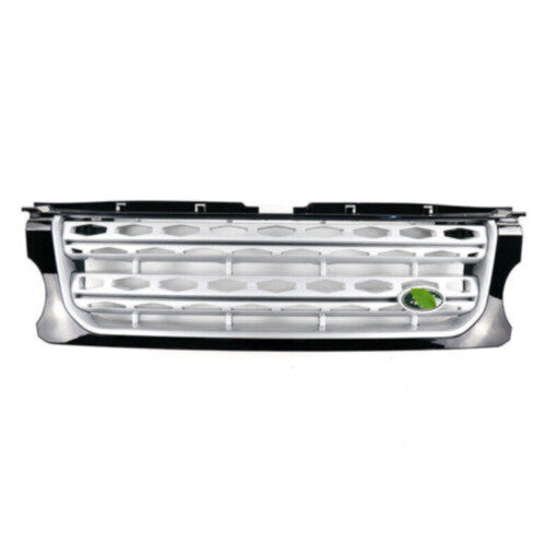 Silver Grill for Land Rover Discovery 4 2010-16 Mesh Grille Front Bumper Center