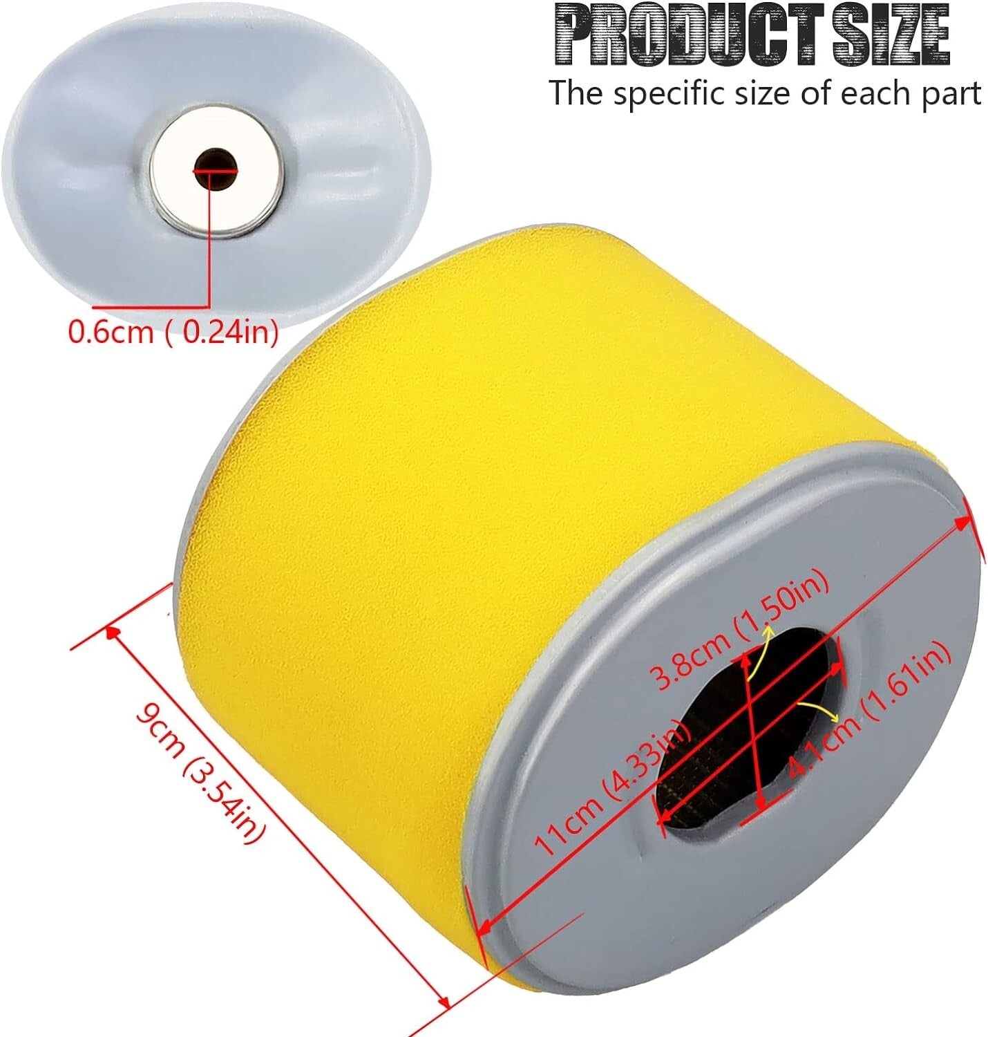 Air Filter for Honda WT40XK1 EG5000/Stens 100-012/Oregon 30-417/Rotary 19-7712