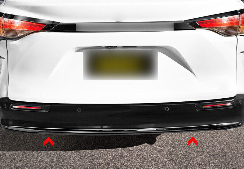 for Toyota for Sienna 21-2024 Rear Bumper Strip Protector Bright Black Moulding Trim