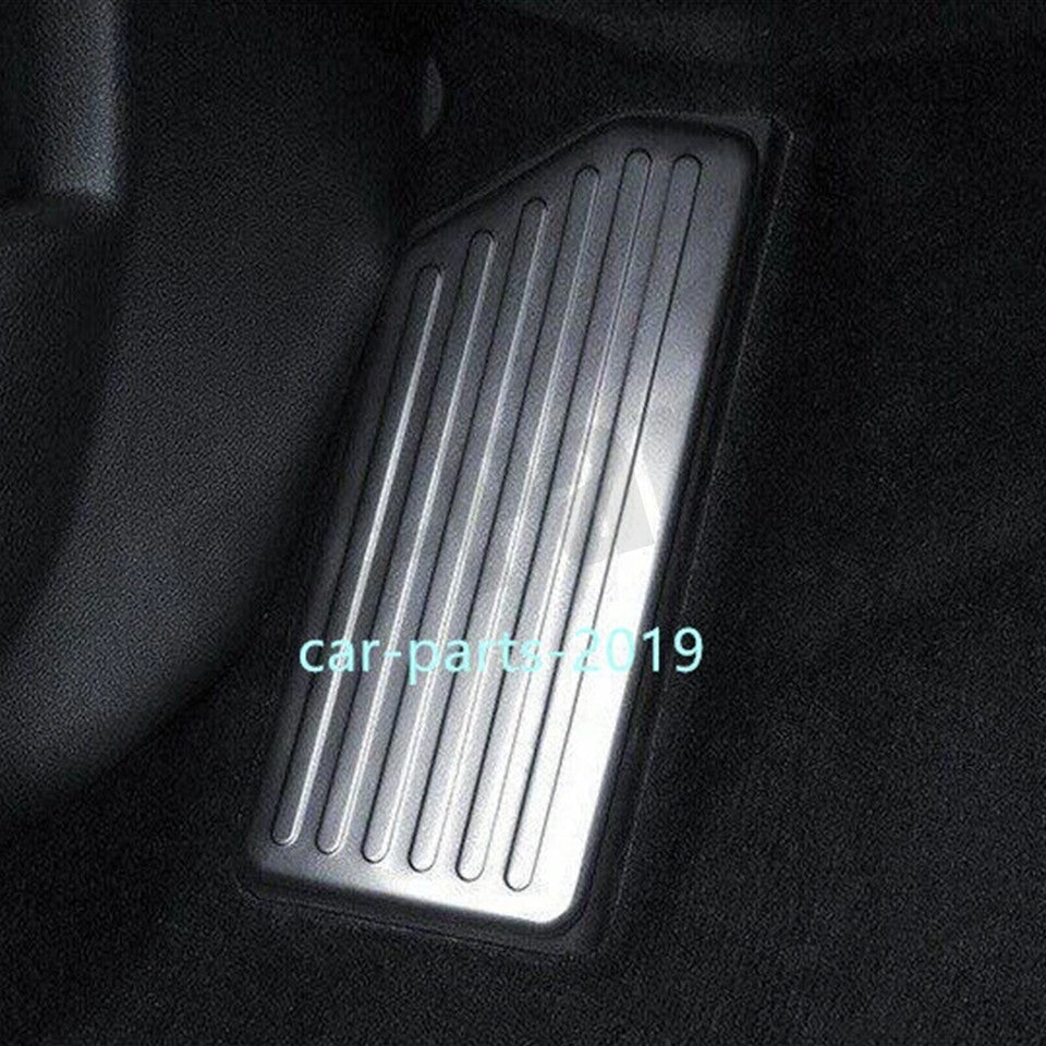Silver steel inner footrest pedal anti-slip cover decoration for Kia K5 2021-25