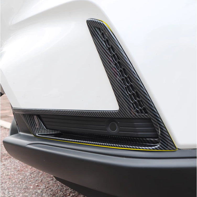 Carbon Fiber Front Fog Light Cover Trim 2pcs for Honda CRV CR-V 2023 2024 v