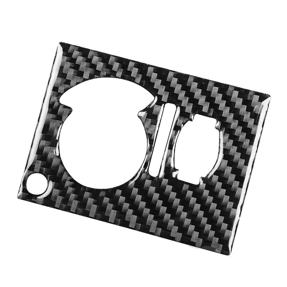 Carbon Fiber Headlight Switch Panel Cover Trim for Dodge for Challenger 2008-2014 13
