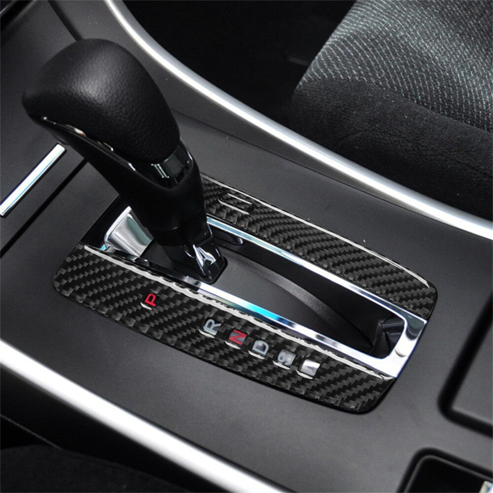 Carbon Fiber Interior Gear Shift Indication Panel Cover for Honda Accord 2013-17