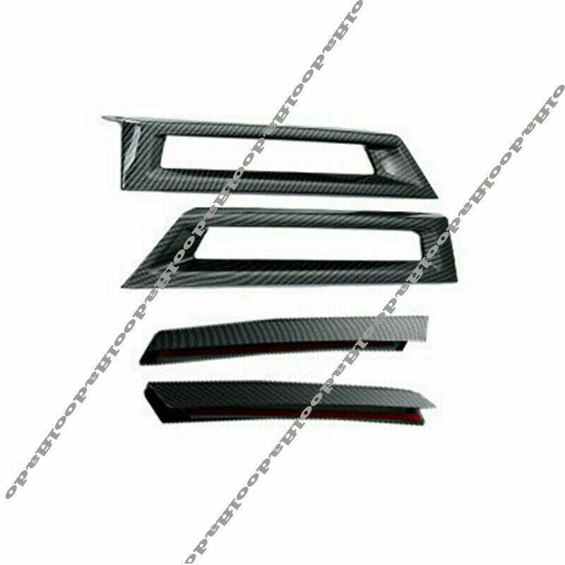 for Honda CRV CR-V 2020-2022 DX ABS Carbon Fiber Front Fog Light Lamp Frame Trim