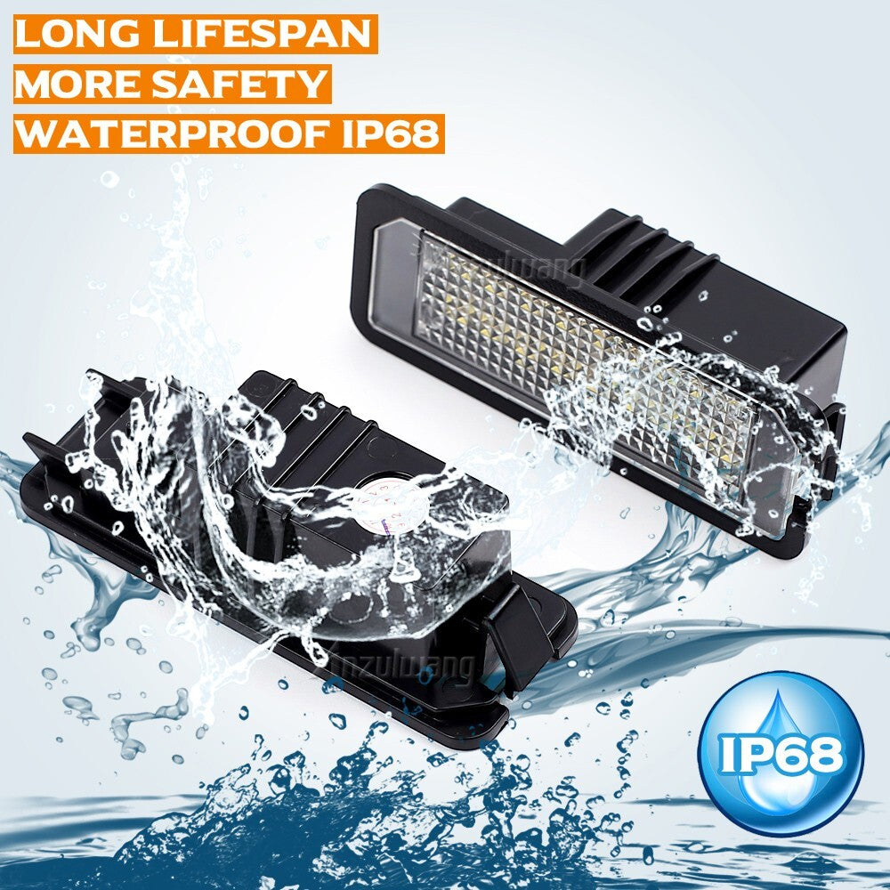 Led License plate Light Lamp For Amarok for VW Beetle CC Eos for Golf / GTI Lupo for Passat