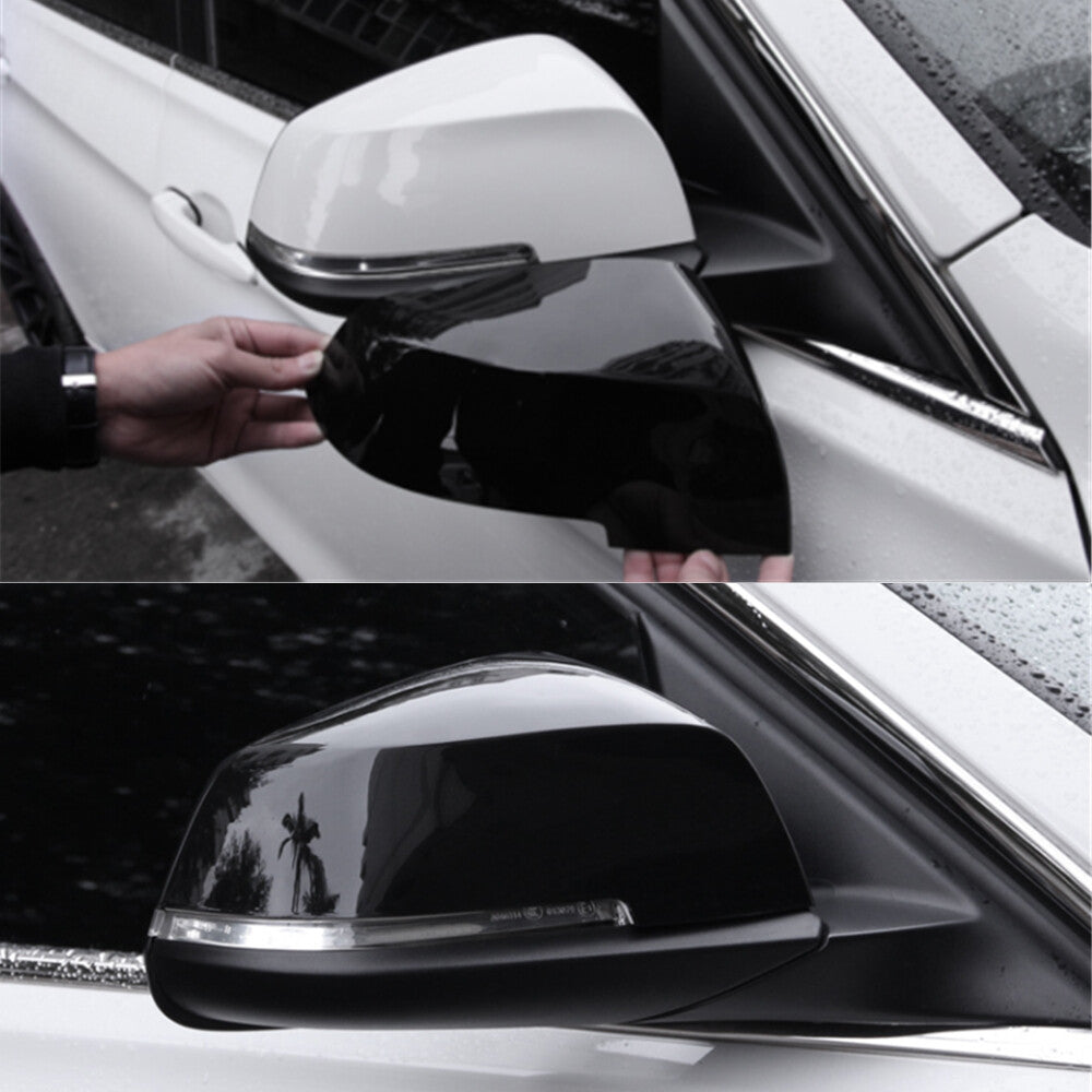 Fit for BMW X1 F48 2016-2021 Gloss Black ABS Side Door Rearview Mirror Caps Trim