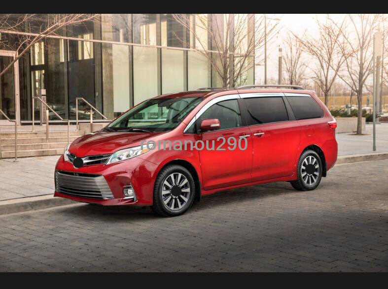 for Toyota for Sienna 2011-2020 silver Window Vent Visor Sun Rain Deflectors Guard
