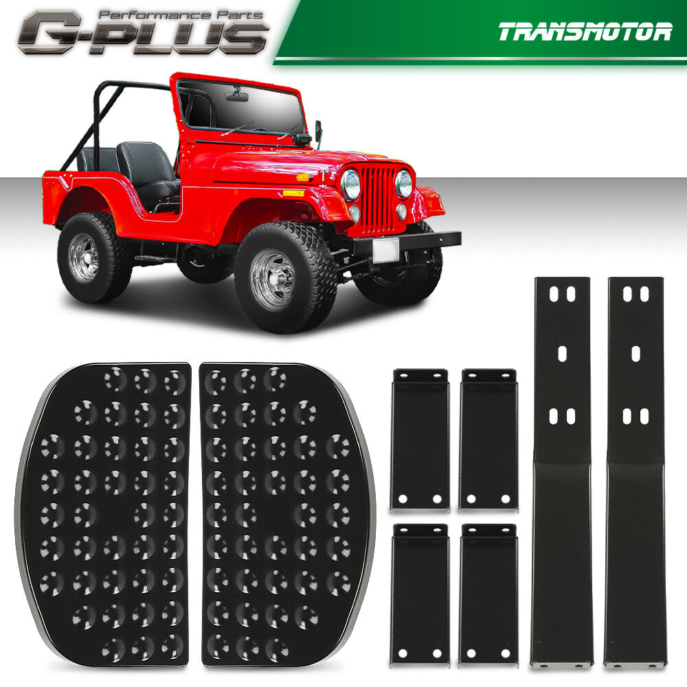 Brand new side step kit with hardware fits for Jeep Willys CJ2A CJ3A CJ3B M38 CJ5- v