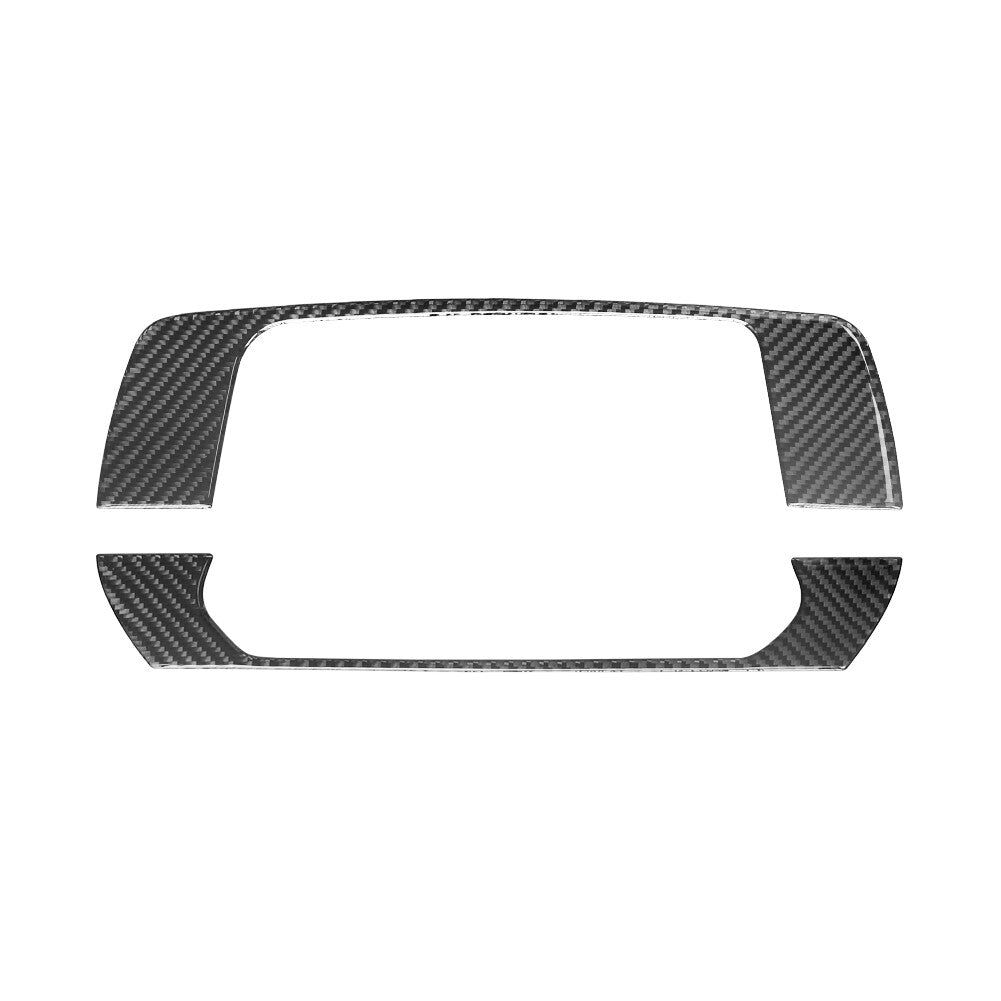 3Pc Red Carbon Fiber Hazard Light Frame Cover Trim for Cayenne 2003-2010 v