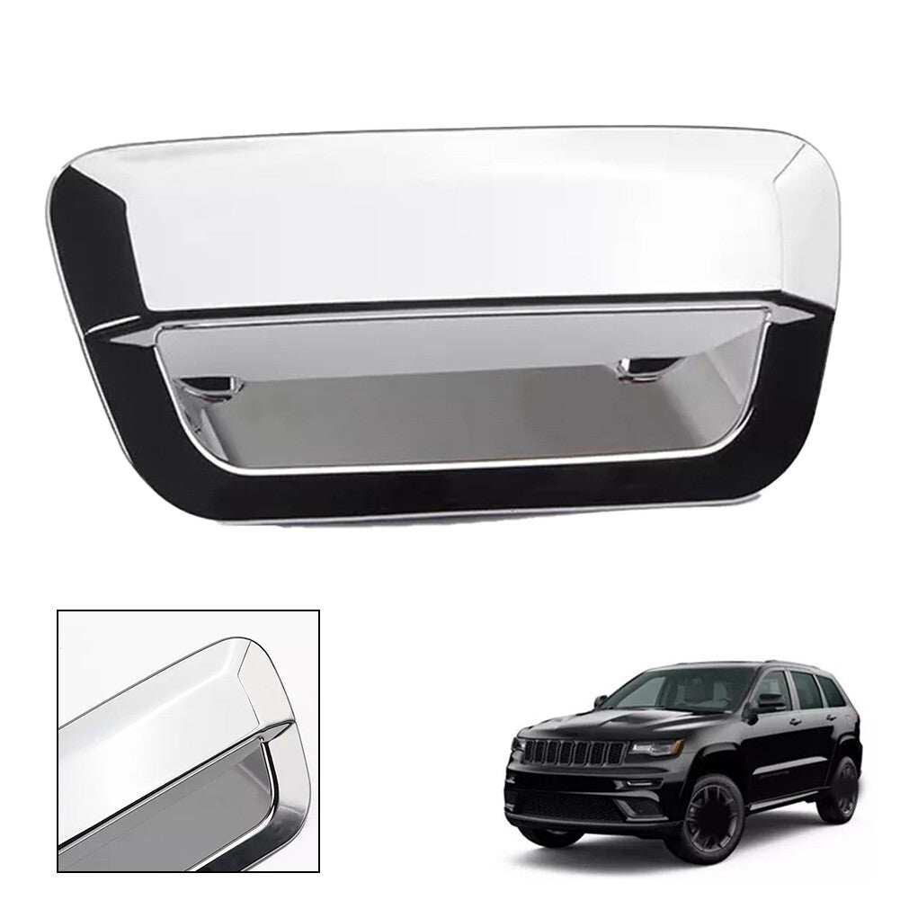 Rear Tail Door Handle Bowl Cover Trim Chrome For Grand For Cherokee 2014-2021 v