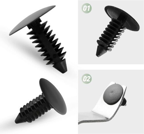 100X 8 mm Bumper Clip, Car Hole Plastic Rivet Fastener, Mudguard New Product Launch