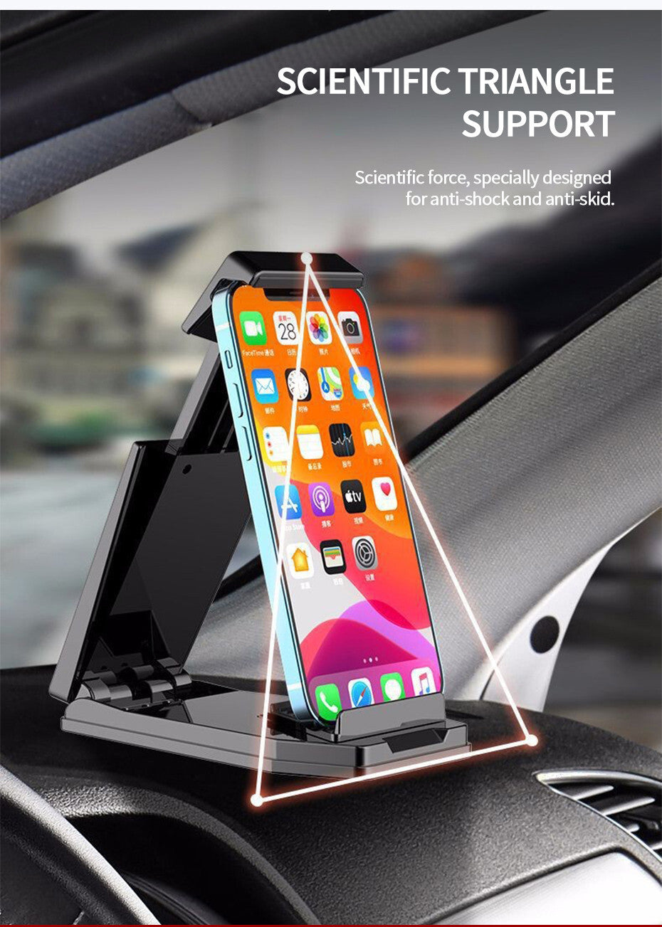 Car Dashboard Stand Mount Non-Slip Bracket Phone Holder Trim For 4.7-12.3in Q