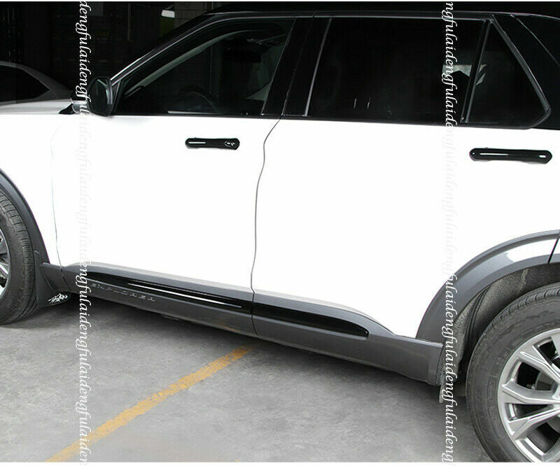 4Pcs Glossy Black Body Door Side Molding Trim Cover for Ford Explorer 2020-2022