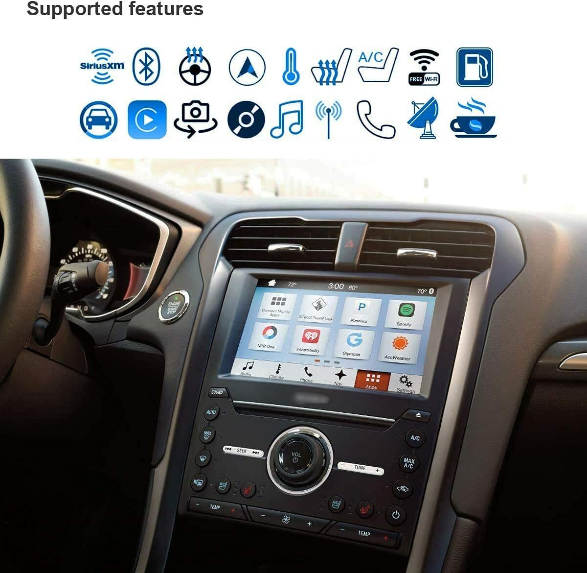 Factory SYNC 2 to SYNC 3 Upgrade Kit 3.4 Fit for Ford Sync3 APIM Module Carplay
