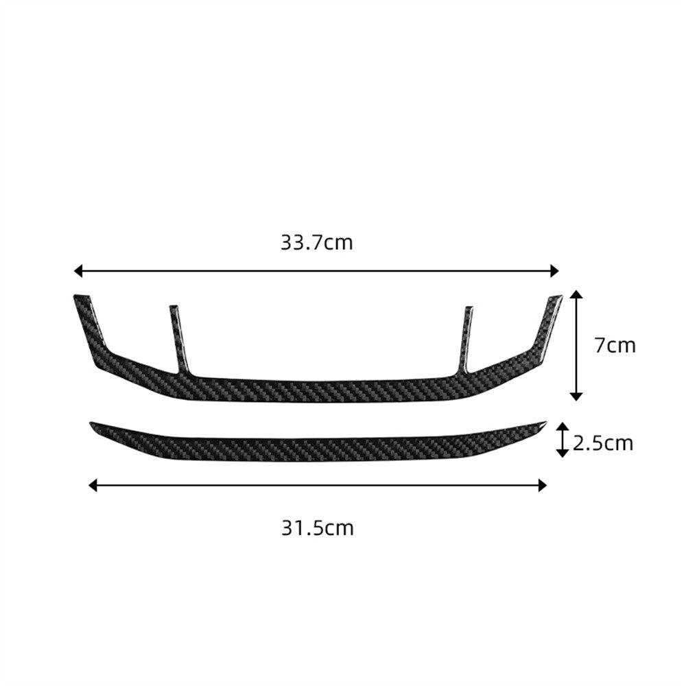 Carbon Fiber Center Console Air Condition AC Panel Trim for Honda Accord 2013-17