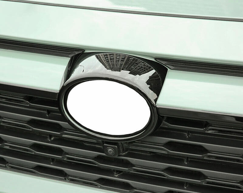for Toyota RAV4 2019-2022bright black Front grille Emblem Badge Frame Cover Trim