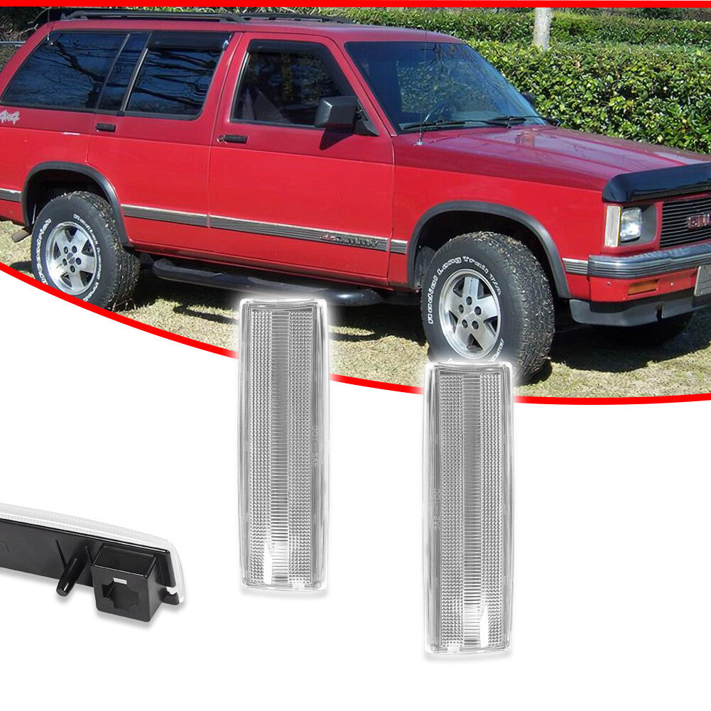 Transparent side marker corner reflectors on both sides are suitable for GMC for Oldsmobile - v