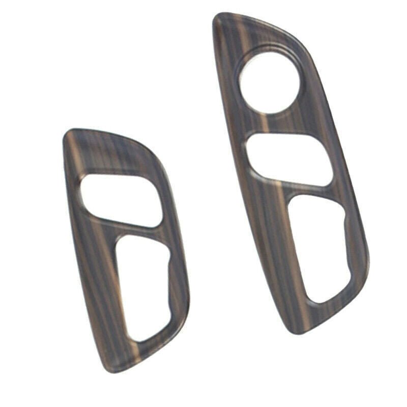 2 Pcs Car Front and Rear Bumper Protection Protective Crash Strip Sticker - Black- v