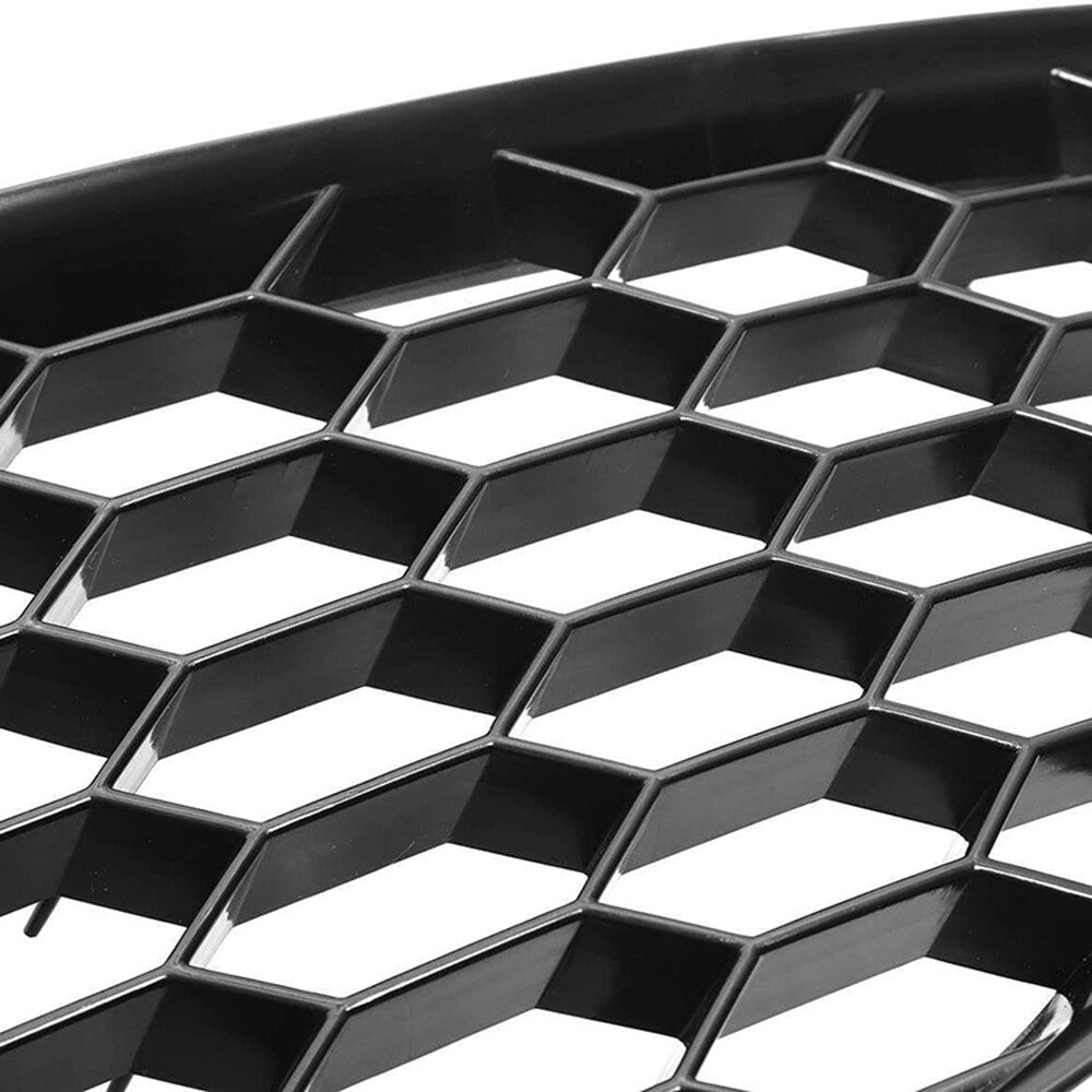 FRONT BUMPER FOG LIGHT GRILLES GLOSS Black for 2013-2016 for Audi A4 B8.5 RS Style
