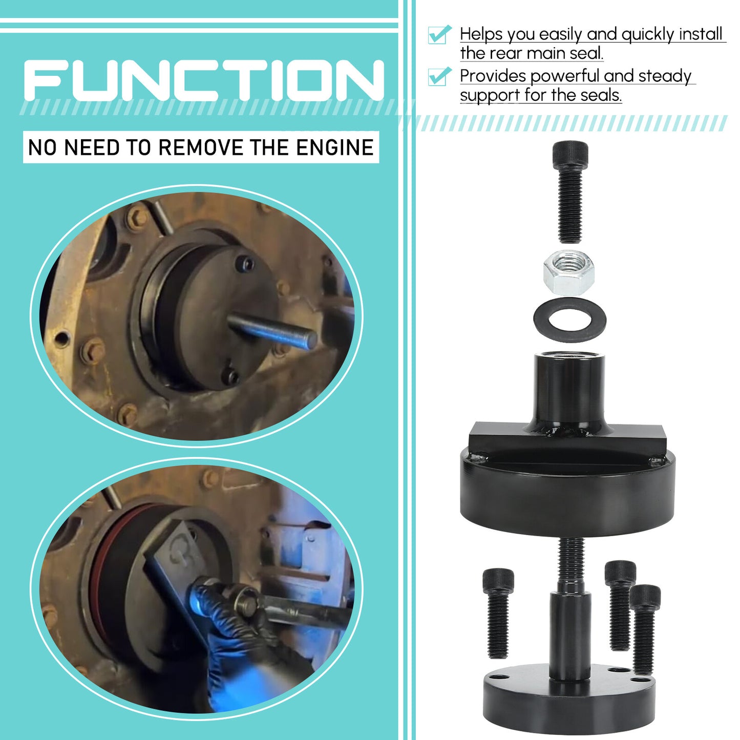 ST-218 Crankshaft Rear Main Seal Installer For 329 359 414 2.9L
