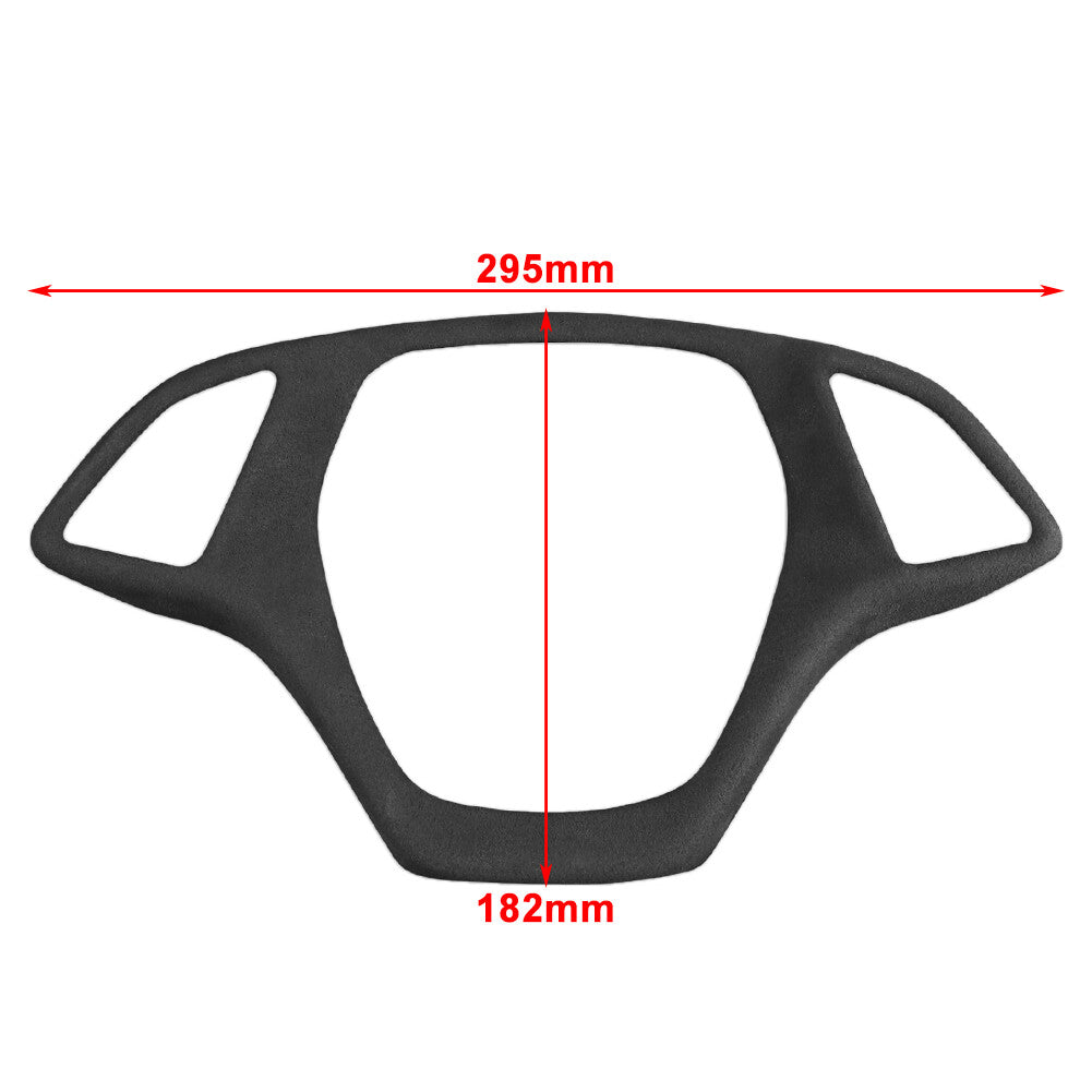 Suede Steering Wheel Cover Molding Trim for Chevrolet for Corvette C7 2014-2019