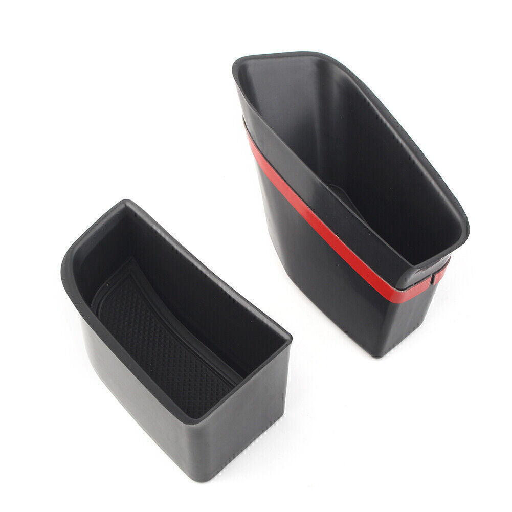 2x Car Front Door Handle Armrest Storage Box Tray Bin Kit for Audi Q5 2009-16 10