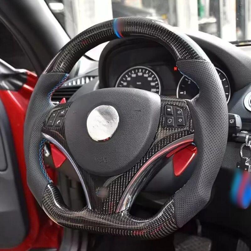 Carbon Fiber Steering Wheel for BMW E90 E92 E93 M3 328i 335i 135i No Paddles