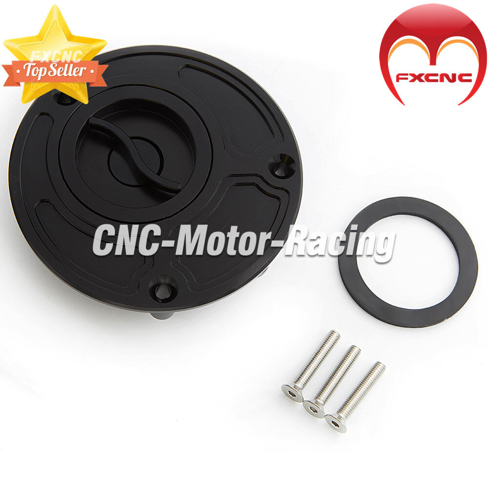 Black keyless fuel filler cap suitable for Yamaha YZF 1000/600 R1 R6 1998-2011