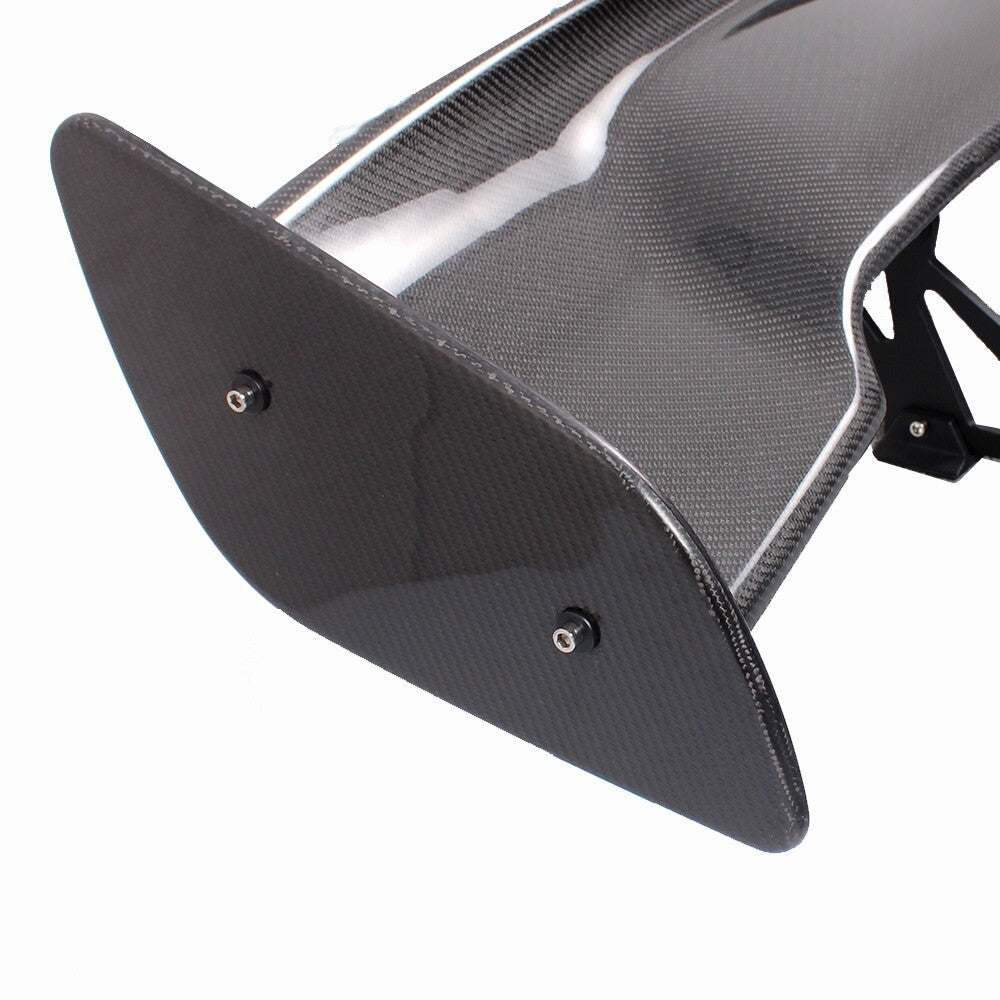 Universal JDM Carbon Fiber Rear Trunk Spoiler GT Style+Brackets