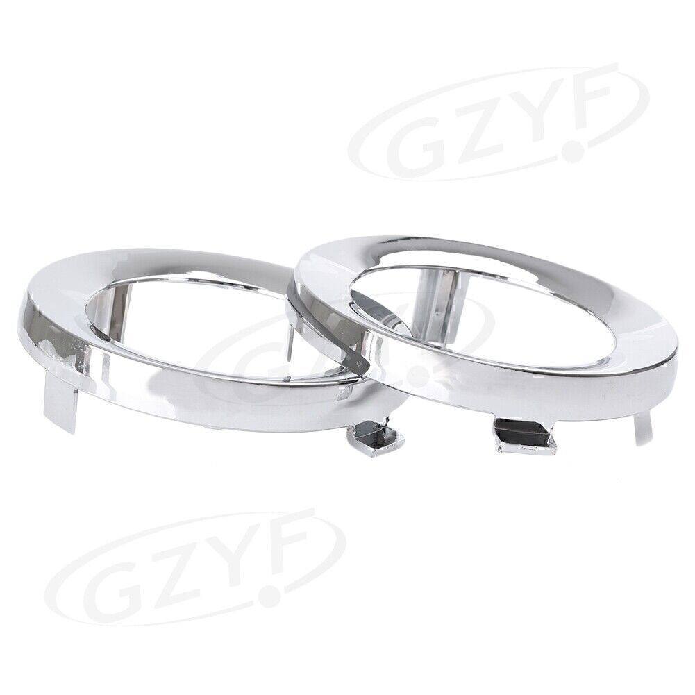 Front Fog Light Lamp Cover Trim Ring Fit for Subaru Forester 2009-2013 Chrome Pair