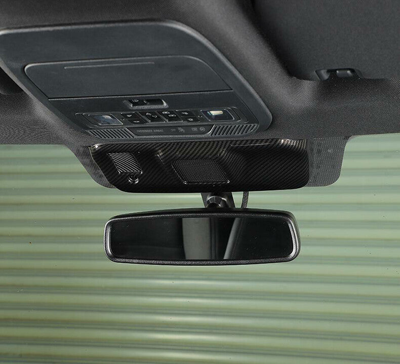 for Ford F-150 2021-2023 Carbon Fiber Inner rearview mirror bracket panel cover