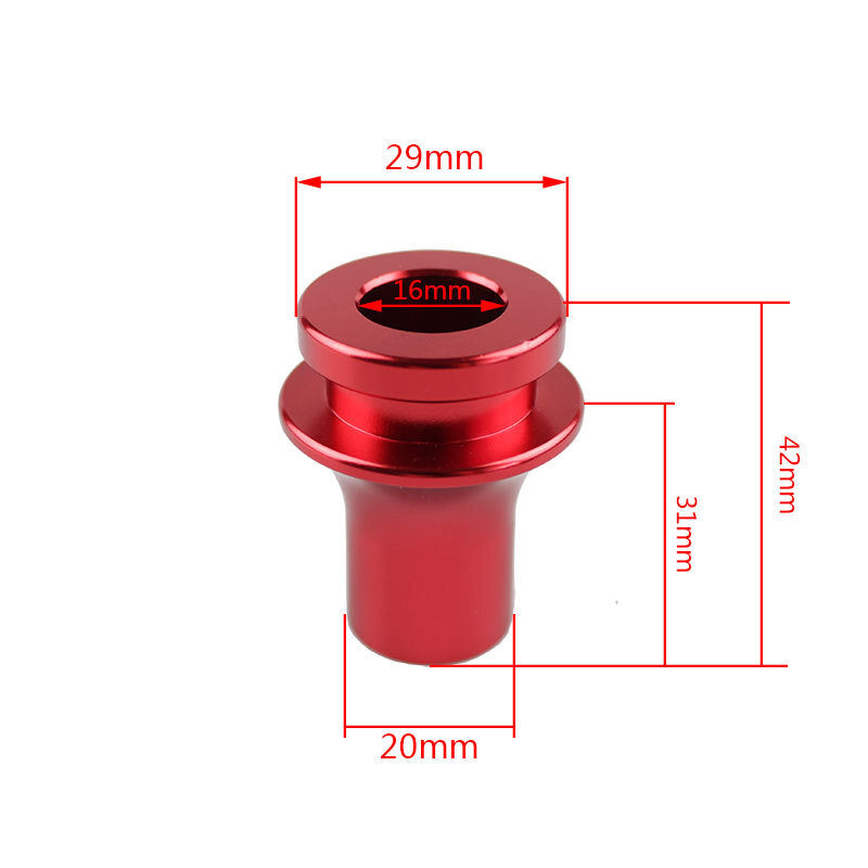 M10x1.5 Shift Knob Boot Retainer Jam Nut Adapter Red Manual Gear Shifter Lever Q