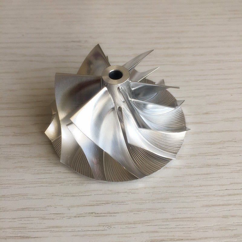 RHF5 6+6 Blade High-Performance 48.50/60.50 mm Turbine Billet Compressor Wheel