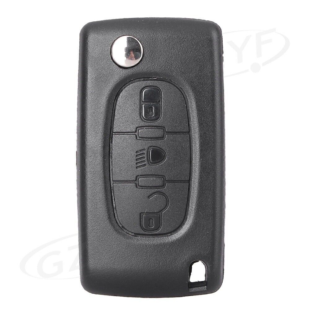 3 Buttons folding foldable Key Shell Case Fit for Citroen C4 C5 C6 C8 Xsara Picasso Q