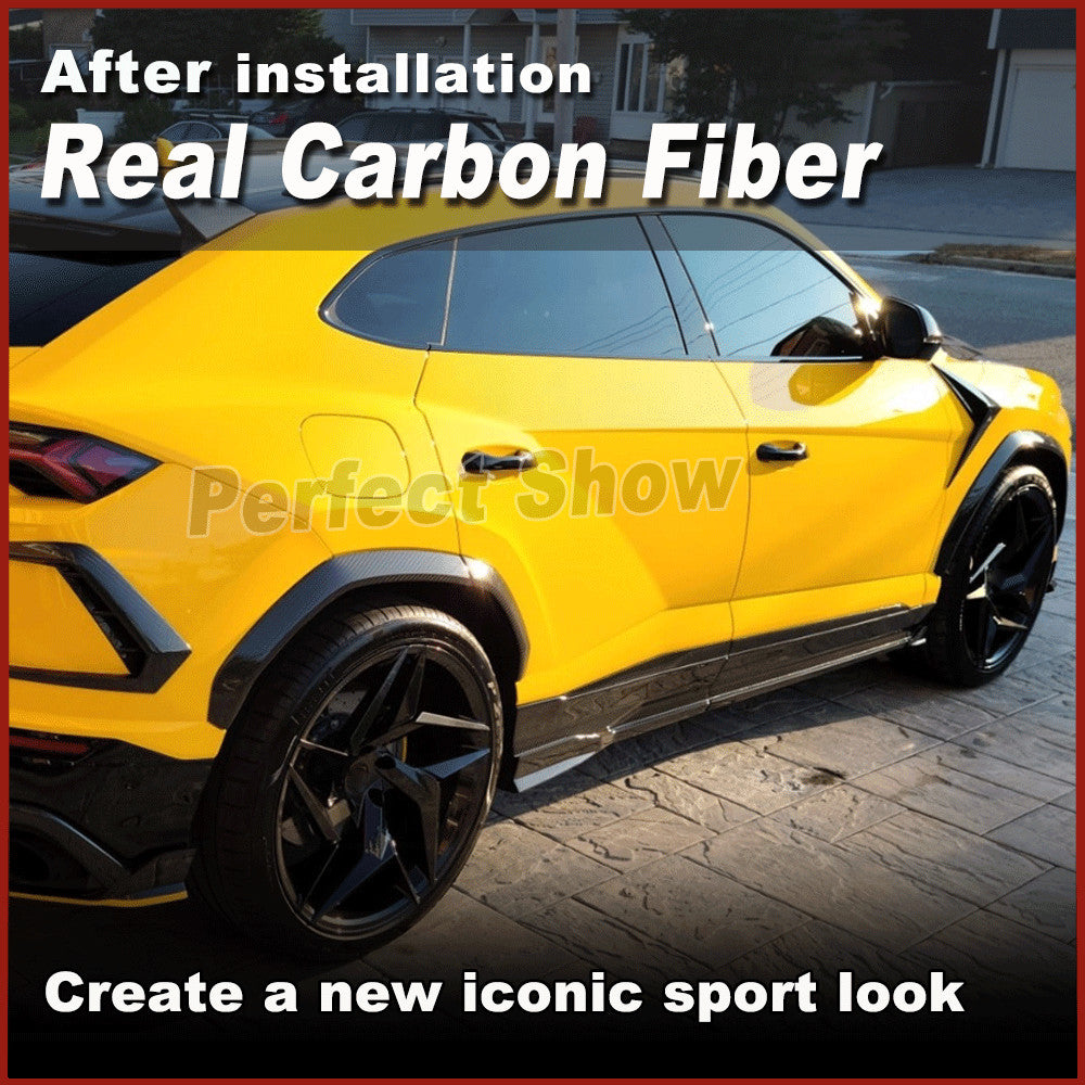 Fit for Lamborghini Urus 6PCS Real Carbon Wheel Eyebrow Arch Trim Fender Flare