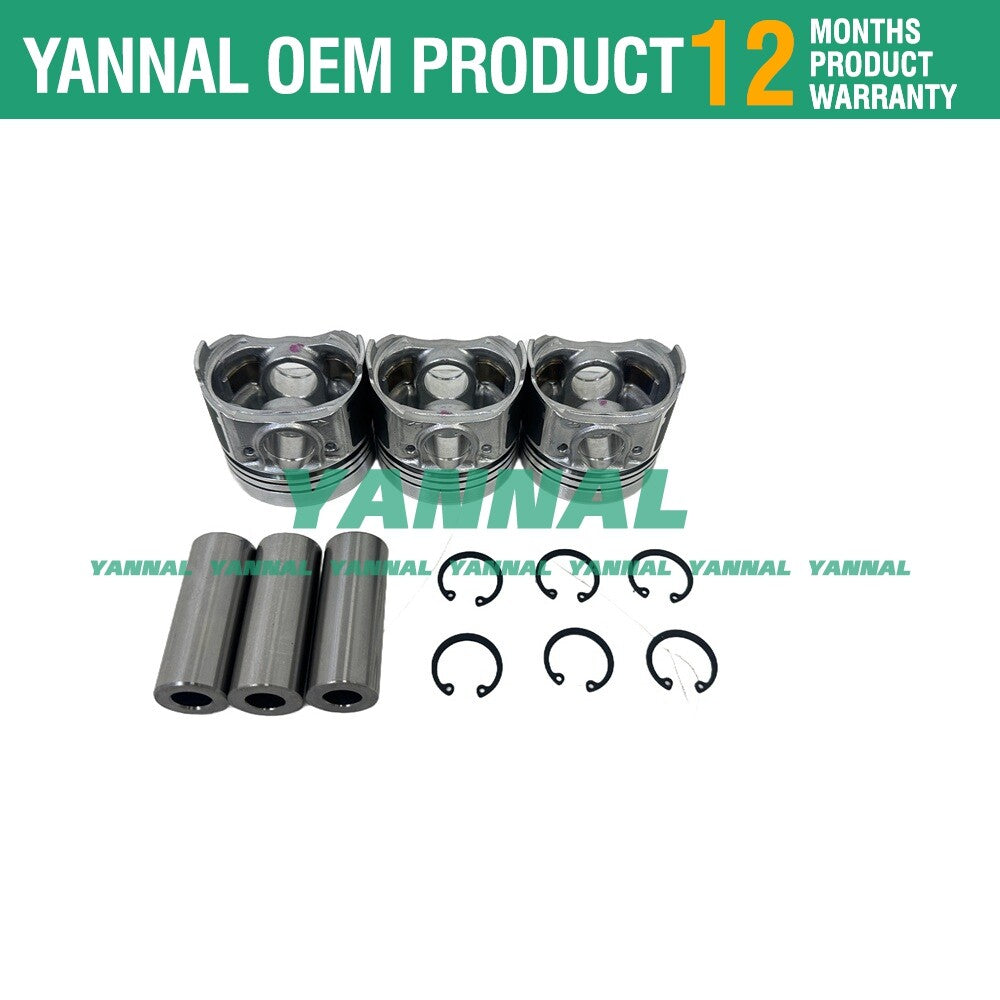 New Piston + Ring Kit STD 67mm for D722 x3 PCS