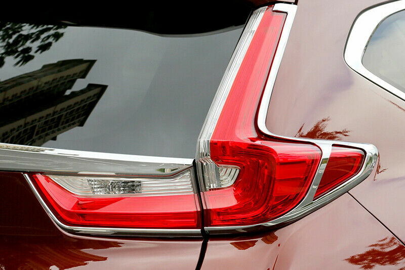 for Honda CR-V CRV 2017-2022 Chrome Rear Taillight Tail Light Lamp Cover Trim 4X