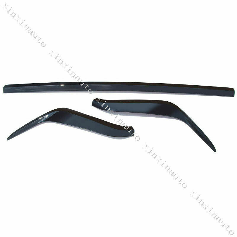 Glossy Black Front Bumper Lip Molding Strips Trim for Toyota for Land Cruiser 16-21