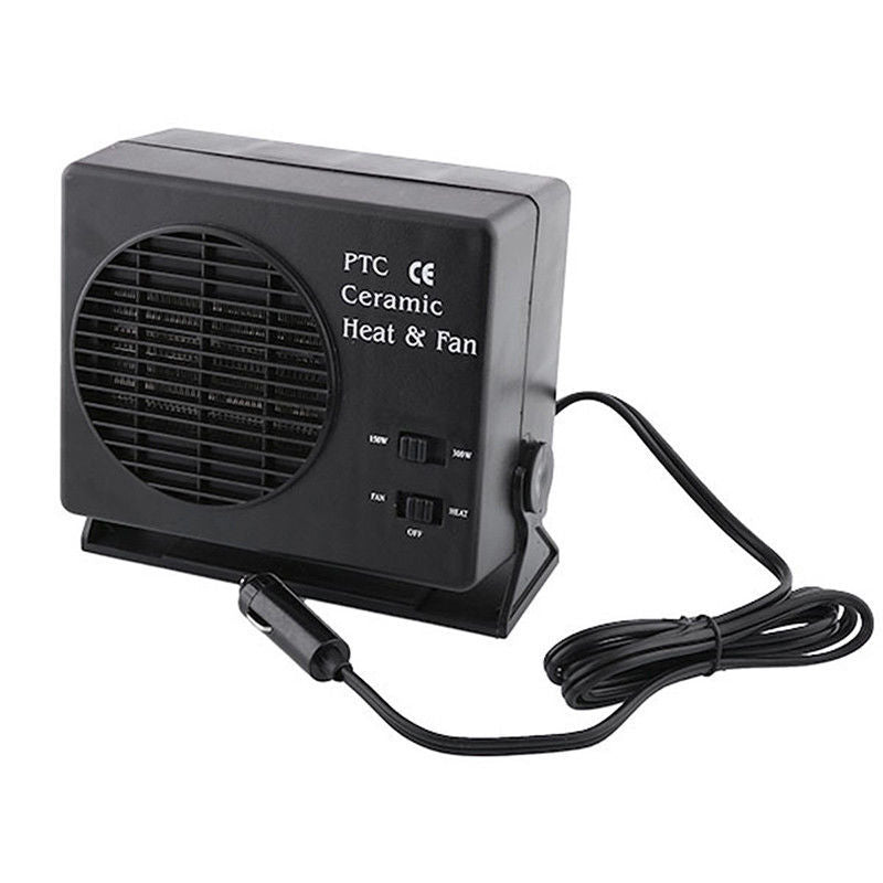 300W/150W DC 12V Ceramic Car Fan Heater Heating Warmer Defroster Demister