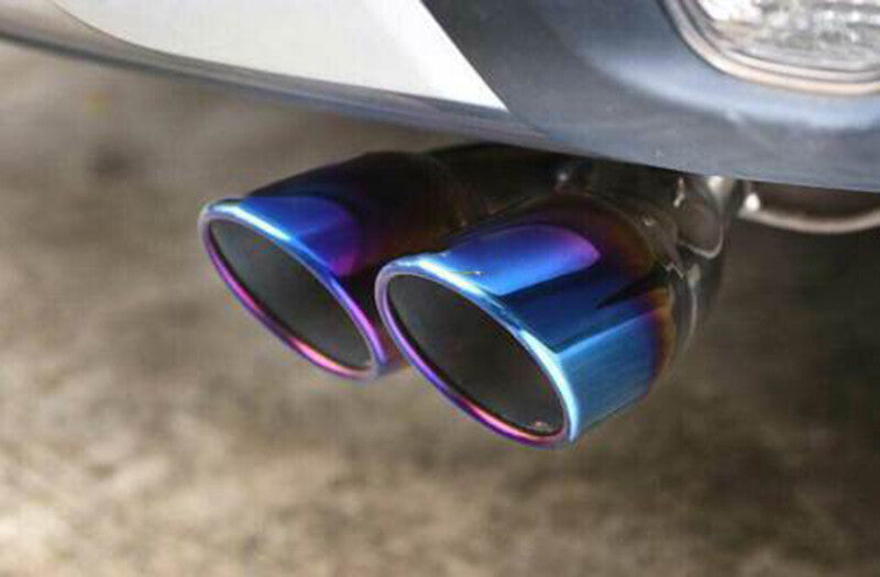 for Mitsubishi Outlander 2013-2021 Blue Rear Tail Exhaust Pipe Muffler Tip trim