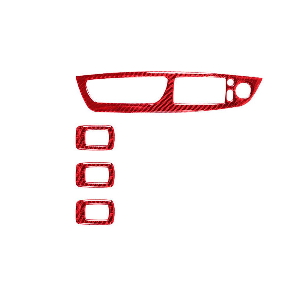 Red Carbon Fiber Interior Rear Door Speaker Cover Trim for Lexus RX300 1998-2003 v
